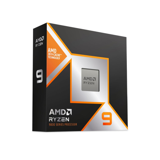 AMD Ryzen 9 9900X3D AM5 Desktop Processor, 12 Core & 24 Threads, Up to 5.5 GHz Boost Clock, AMD Radeon Graphics, 192GB Max Memory, Dual Channel, Black | 100-100001368WOF